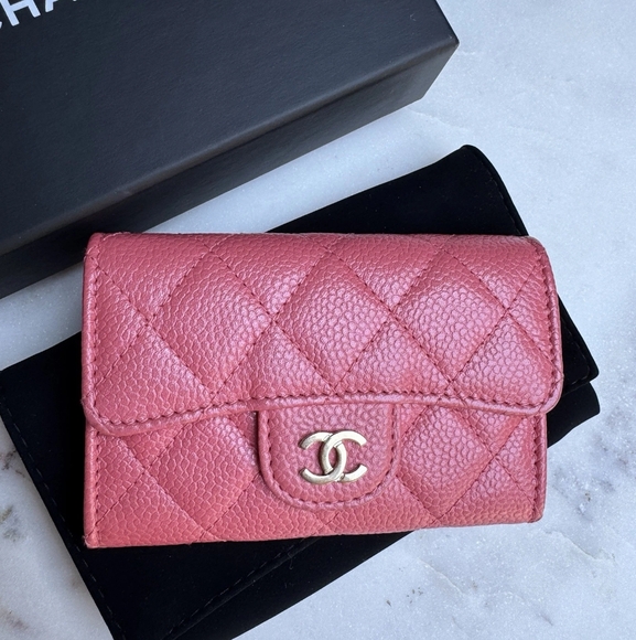 Chanel Caviar Classic Flap Card Holder Wallet - Picture 1 of 9